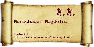 Morschauer Magdolna névjegykártya